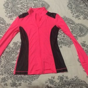 Material girl zip up thin athletic jacket
